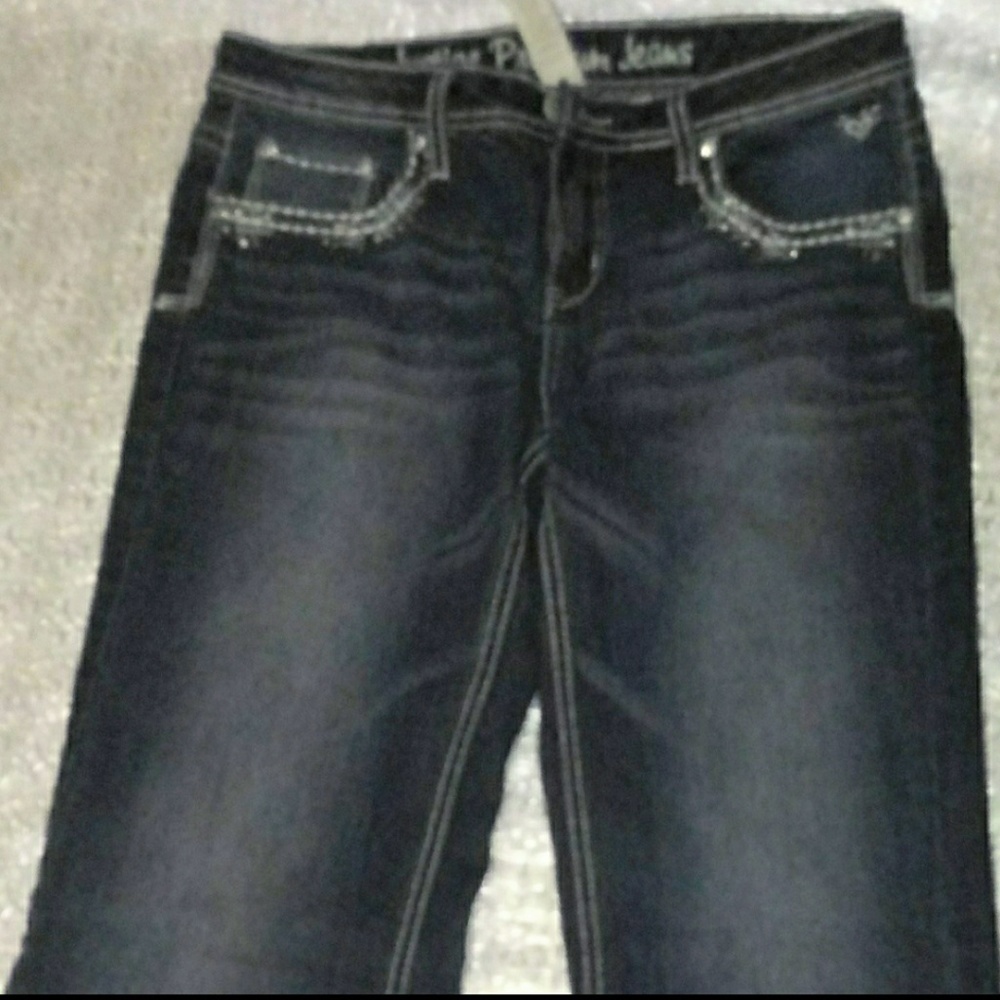 Justice Premium Wide Leg Jeans - Picture 7 of 8